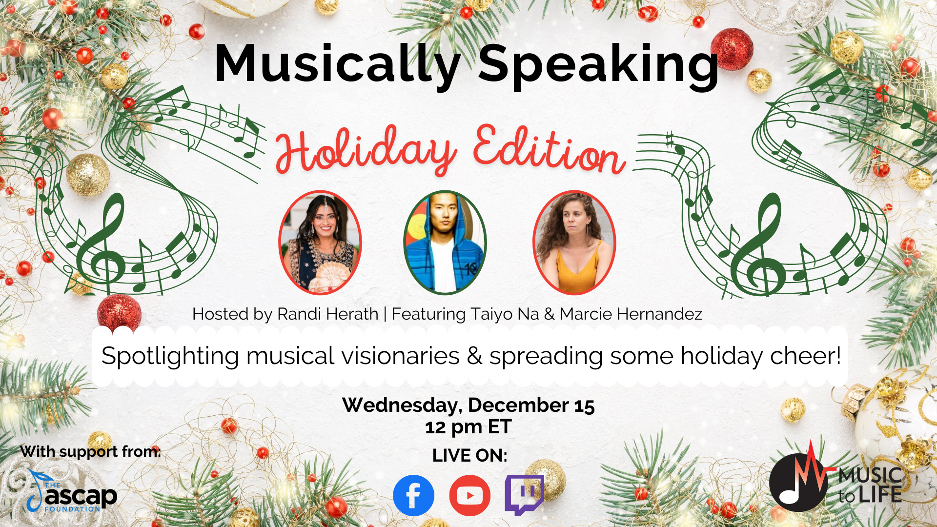 Musically Speaking: Holiday Edition