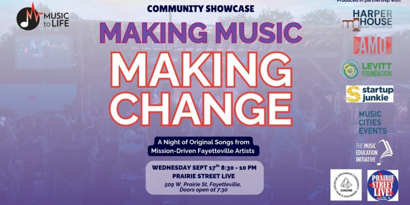 Making Music Making Change Community Showcase in Fayetteville, AK