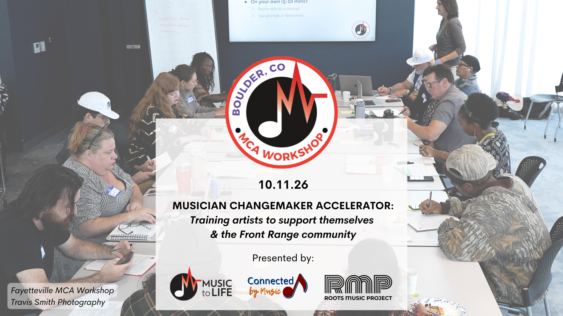 Boulder Musician Changemaker Accelerator (MCA) Workshop